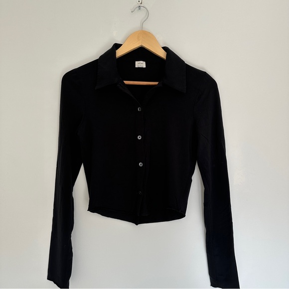 Aritzia Tops - Wilfred Pose Waist Longsleeve in Black by Aritzia